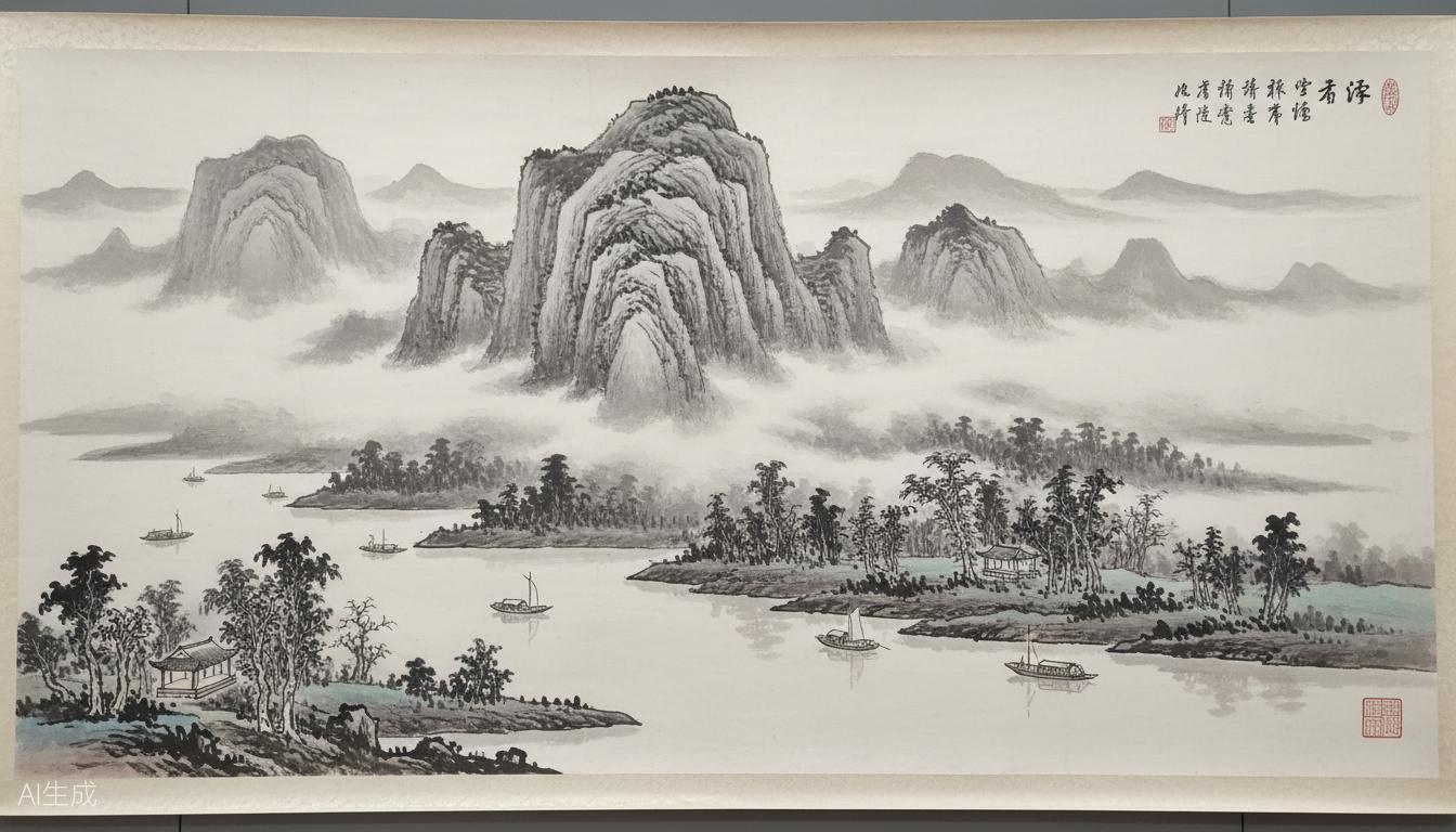 水墨会稽山水